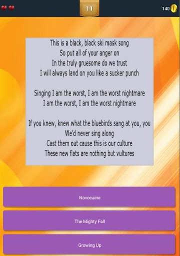 【免費益智App】Guess Lyrics: Fall Out Boy-APP點子