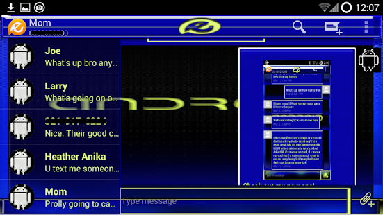 Lastest Blue Dream HD EvolveSms Theme APK for PC