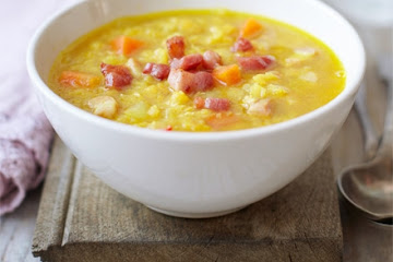 Lentil & bacon soup