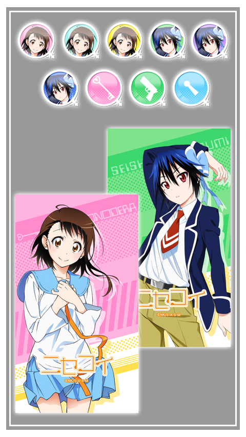 Android application ライブ壁紙/ 小野寺小咲＆鶫誠士郎「ニセコイ」 screenshort