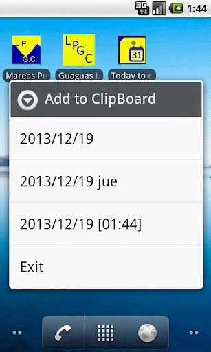 Today to clipboard