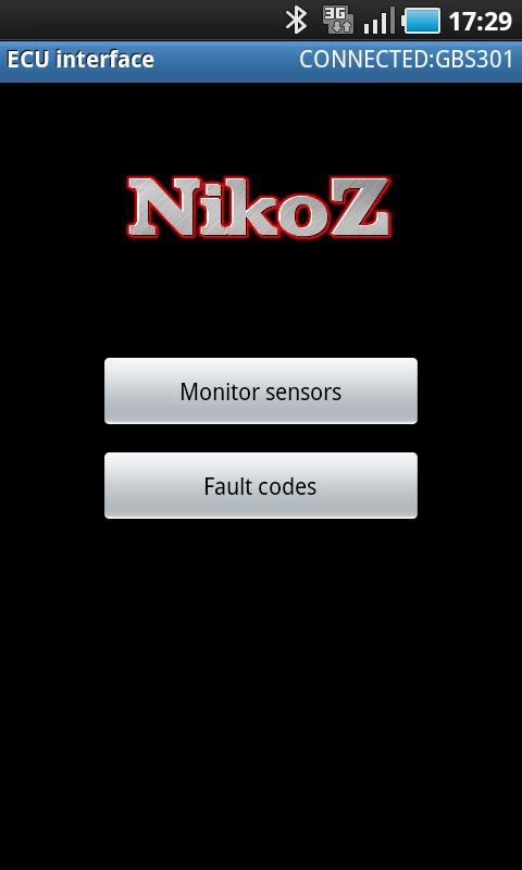 NikoZ - Nissan Diagnostic App Screen 3