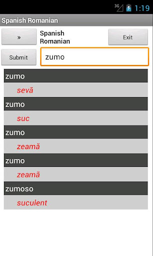 Spanish Romanian Dictionary