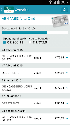 ICS App ABN AMRO Card-houders