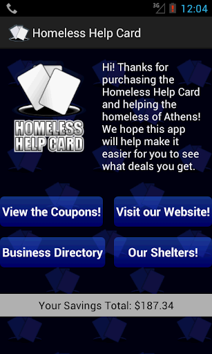 Homeless Help Card