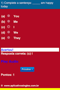 Lastest Exercícios de Inglês Grátis 1 APK for PC