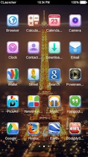 Paris Night Eiffel Tower Theme Screenshots 9