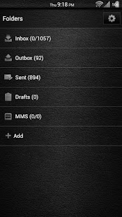 Download Leather White GoSMS Theme APK