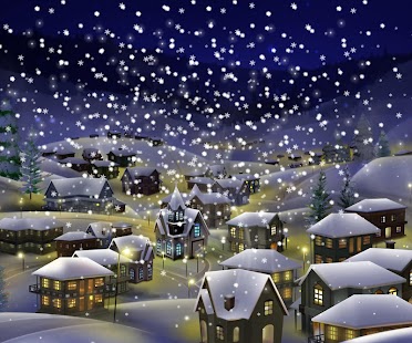 download christmas night city wallpaper free