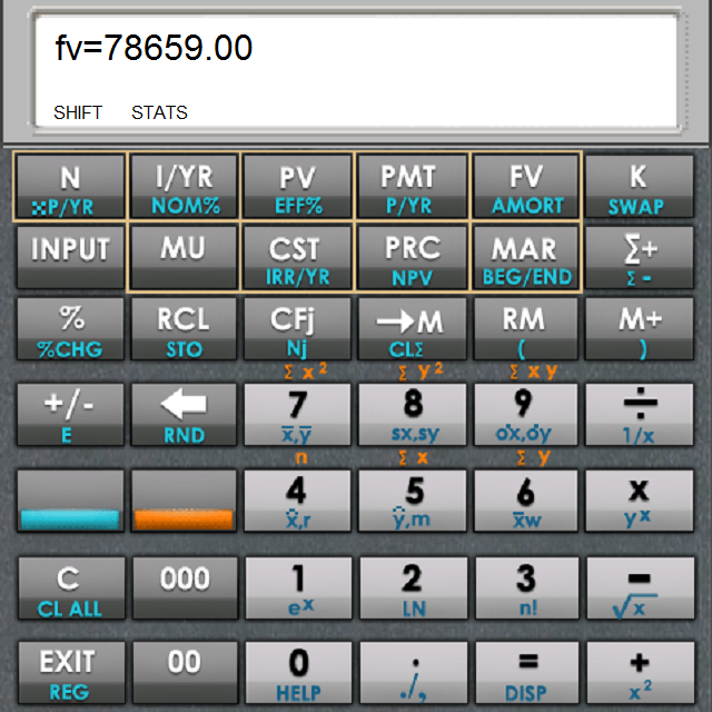 MxCalculator 10B Business Screen 1