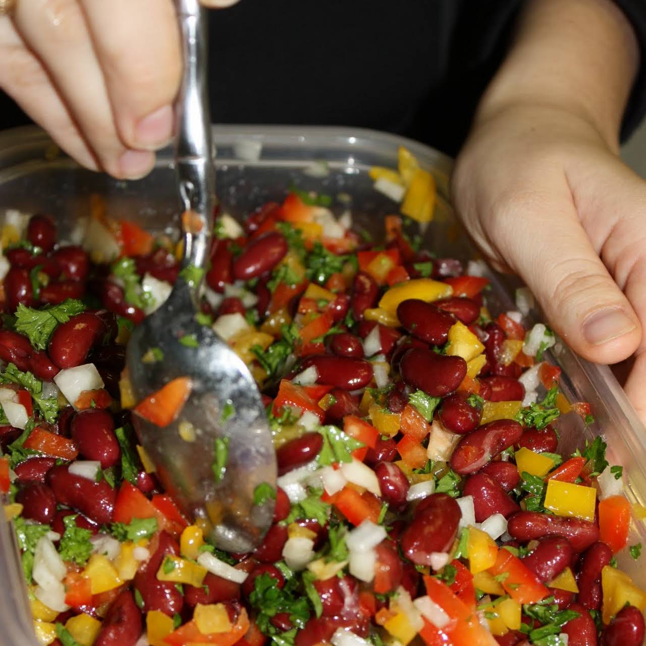 Mediterranean Inspired Kidney Bean Salad