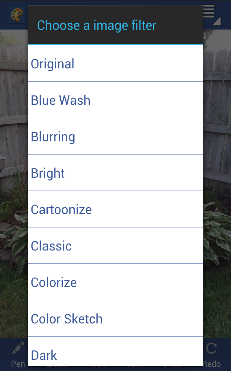 Galaxy Note Photo Artist Screen 2