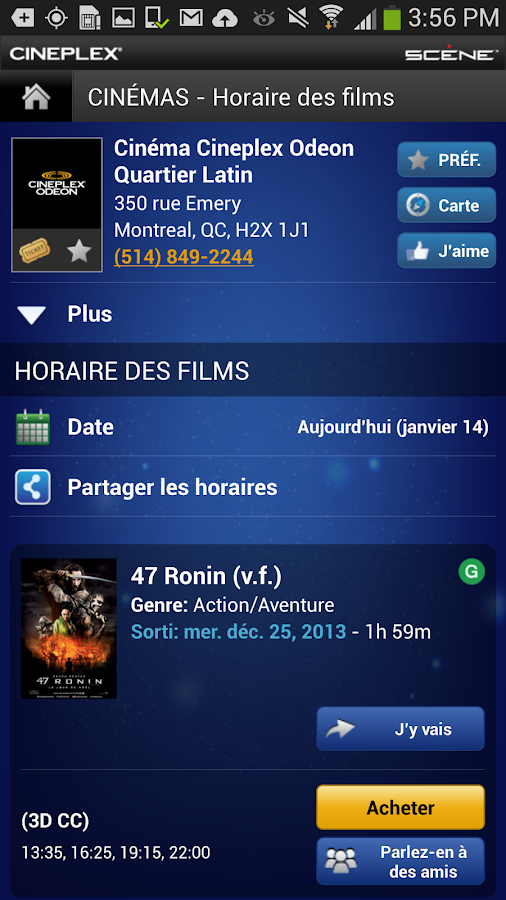 Cineplex Mobile Applications Android sur Google Play