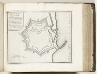 Plattegrond van Livorno, ca. 1693-1696