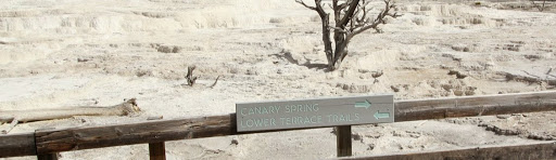 Lower Terrace Canary Spring Trail plaque