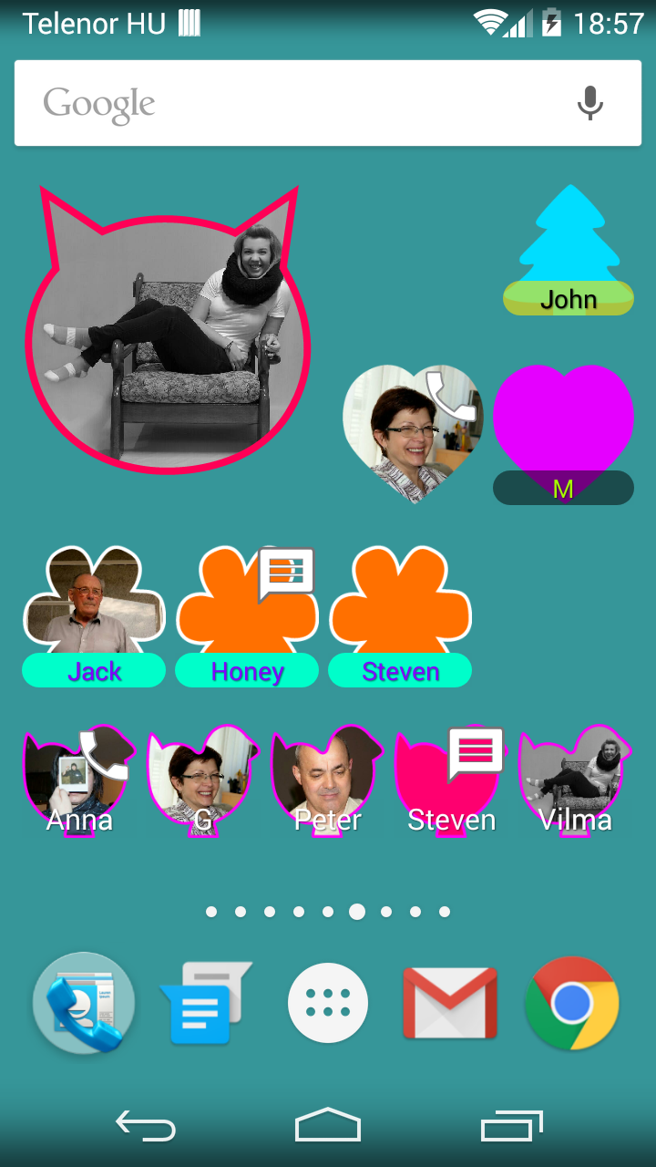 Android application Contacts Widget Pro screenshort