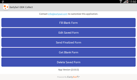 EarlySail ODK Collect poster 7