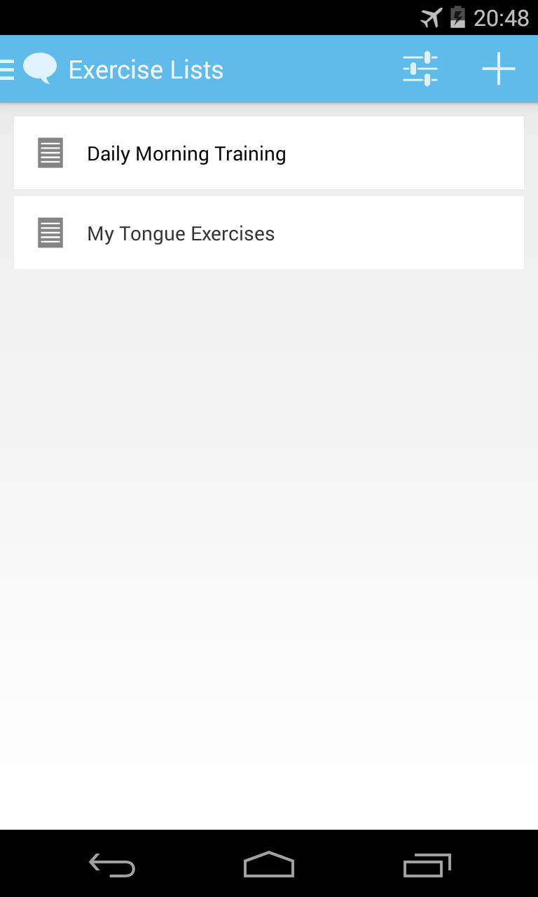 Android application Speech Companion screenshort