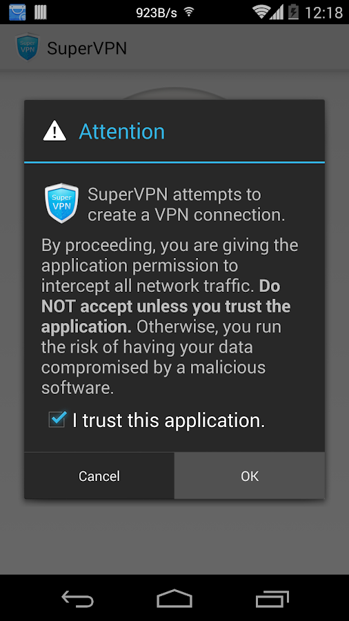    SuperVPN Free VPN Client- screenshot  