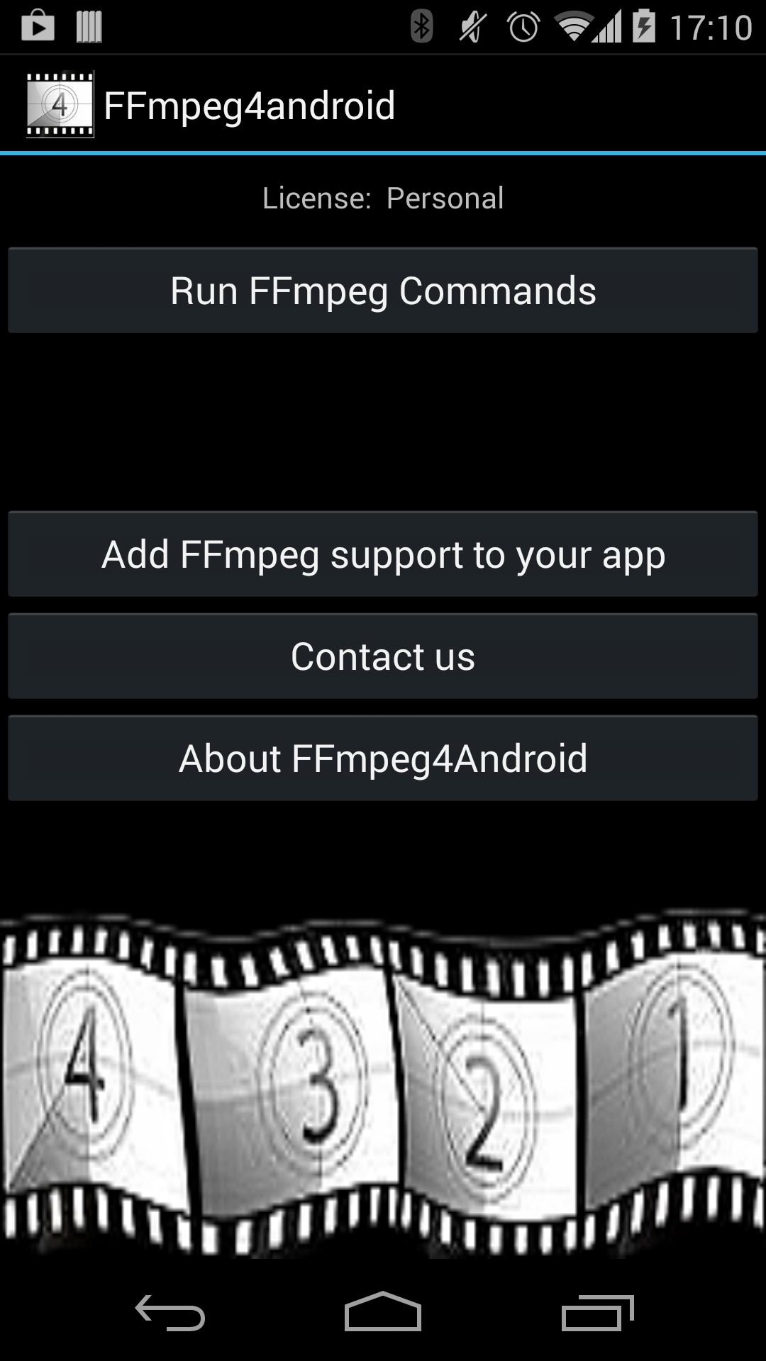 Android application FFmpeg 4 Android screenshort