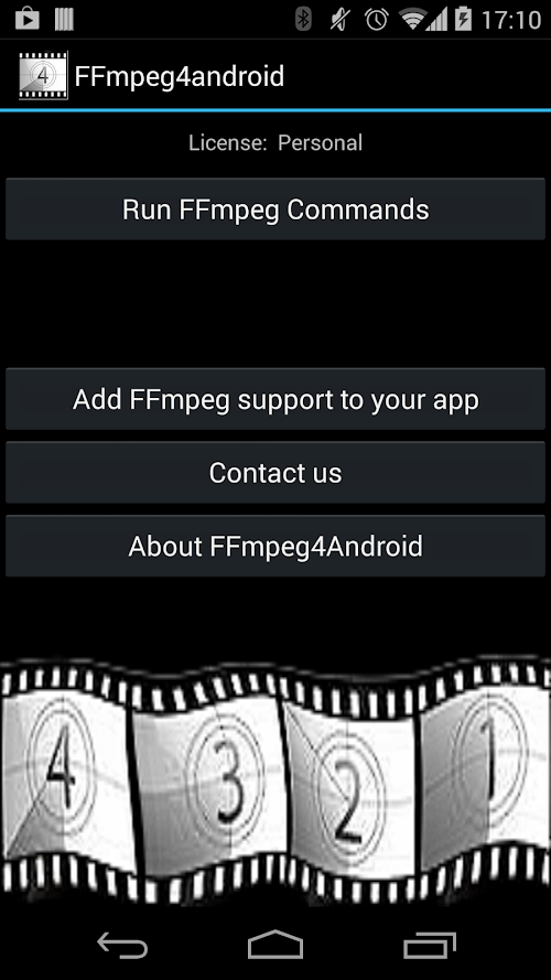 Android application FFmpeg 4 Android screenshort