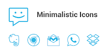 Minimalistic Icons | Blue APK