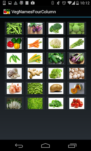 【免費教育App】Vegetable Names (4 Lines)-APP點子