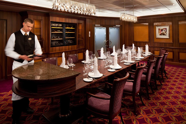 With only 14 seatings, early reservations are highly recommended for the Chef's Table, Rhapsody of the Seas most upscale dining experience.