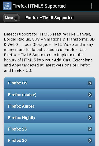 【免費生產應用App】HTML5 Supported for Firefox-APP點子