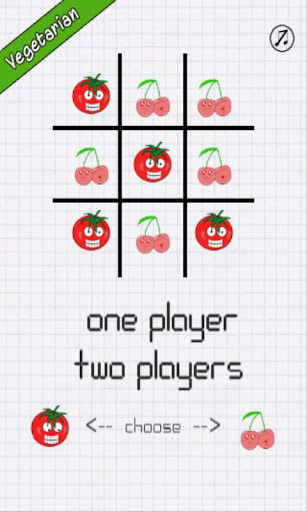 Vegetarian Tic Tac Toe Free