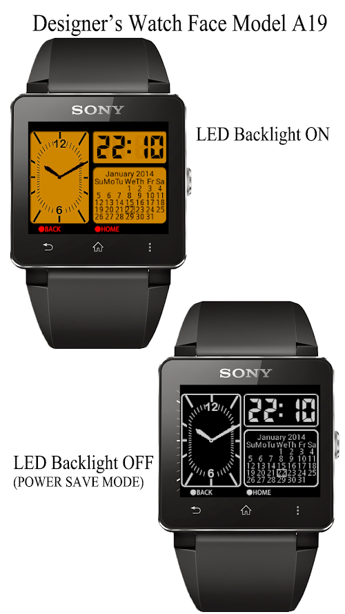 Android application A19 WatchFace for SmartWatch2 screenshort