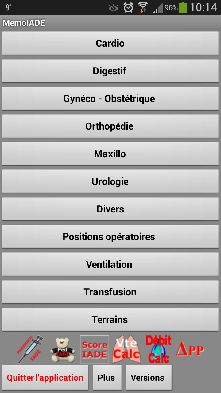 Android application MemoIADE screenshort