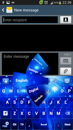 GO Keyboard Glow Blue