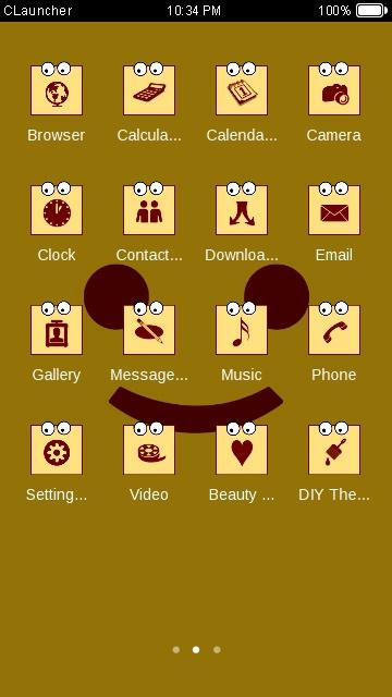 Simple Smile C Launcher Theme Screen 2