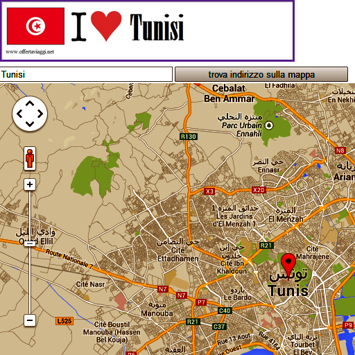 Tunisi map