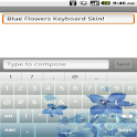 Blue Flowers Keyboard Skin logo
