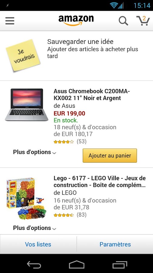   Boutique Amazon – Capture d'écran 