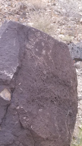 Man Petroglyph at Baca Negro