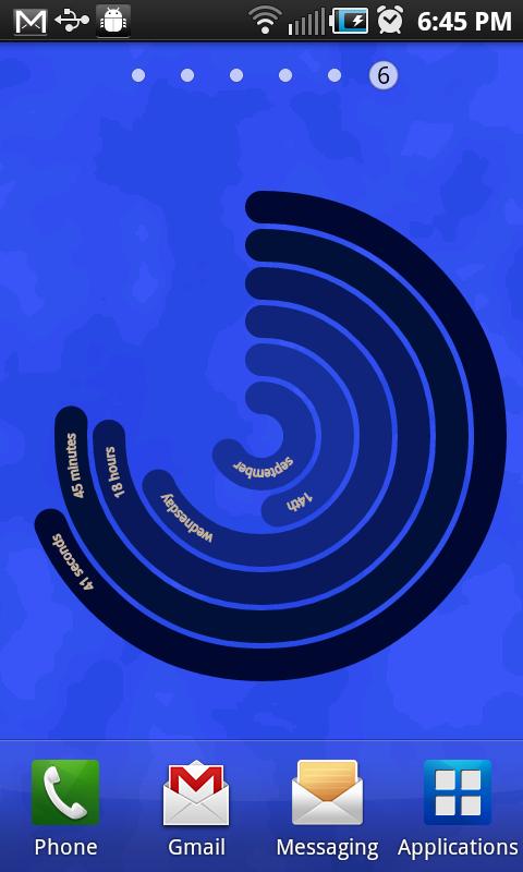 Arc Live Clock Wallpaper Screen 1