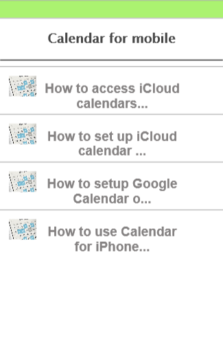 calendar for mobile