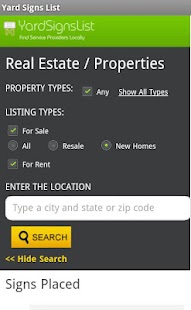 Free Download Yard Signs List APK