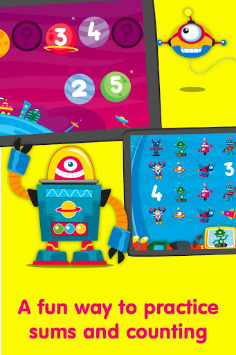 【免費教育App】Learn math: Robots & Numbers-APP點子