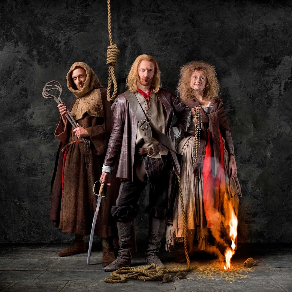 Germany-Hamburg-dungeon - Actors at Hamburg Dungeon. Built in 2000, the tourist attraction provides a journey through Hamburg’s dark history in an actor-led, interactive experience.