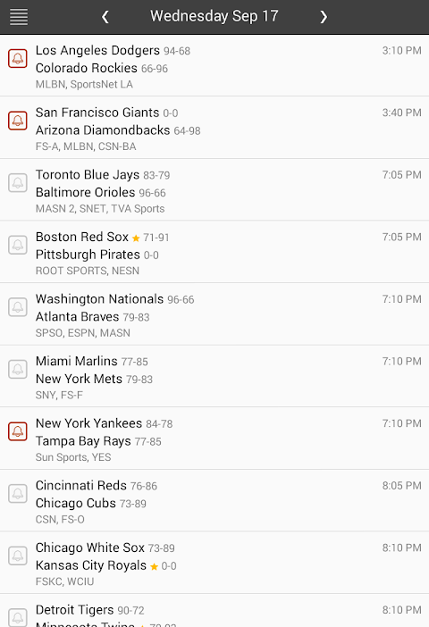 MLB Baseball Schedule & Scoresのおすすめ画像1