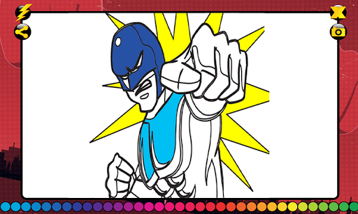 Superhero Coloring Book