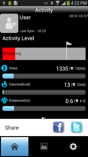 Activity Band for Android 4.3