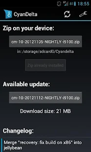 CyanDelta Updater - screenshot thumbnail