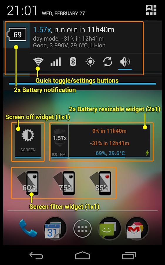 2x Battery Pro - Battery Saver - screenshot