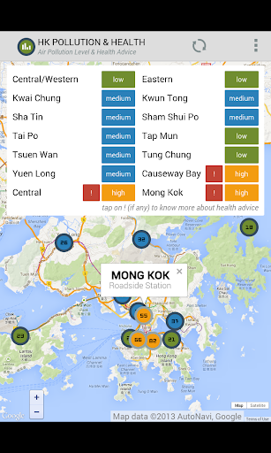 AQHI HK - Pollution Health +