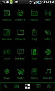 Free Download LightWorks Green ADW Theme APK